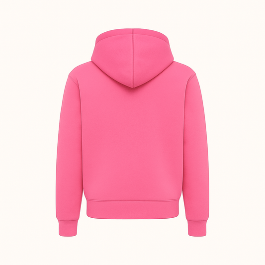 LIGHT PINK ZIPPER HOODIE