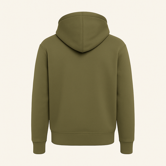 OLIVE GREEN ZIPPER HOODIE